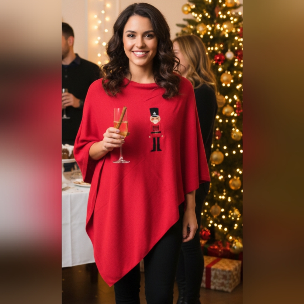 Red Toy Soldier Poncho